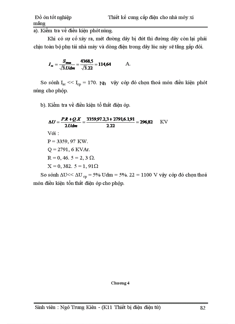 image for page Thiết kế cung cấp điện cho nhà máy xi măng
