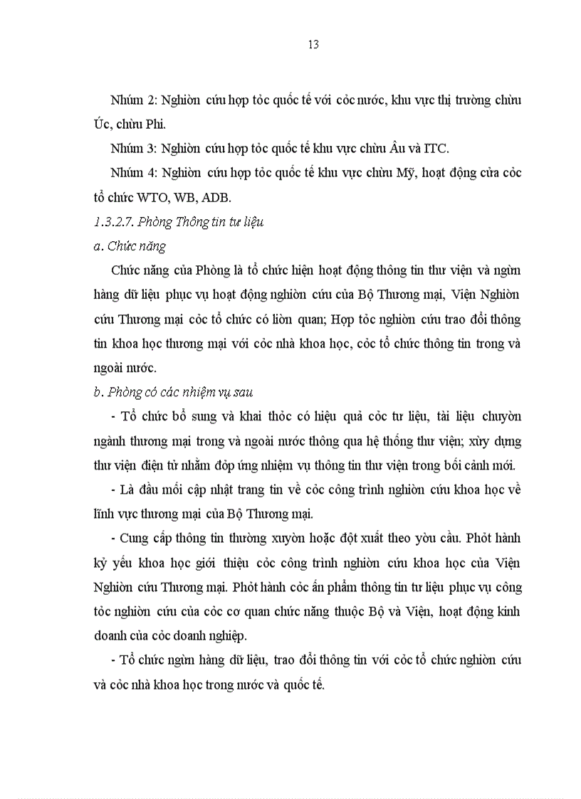 image for page Hoạt động của Viện Nghiên Cứu Thương Mại trong thời gian gần đây