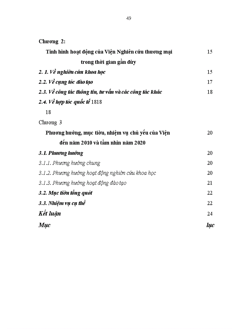 image for page Hoạt động của Viện Nghiên Cứu Thương Mại trong thời gian gần đây