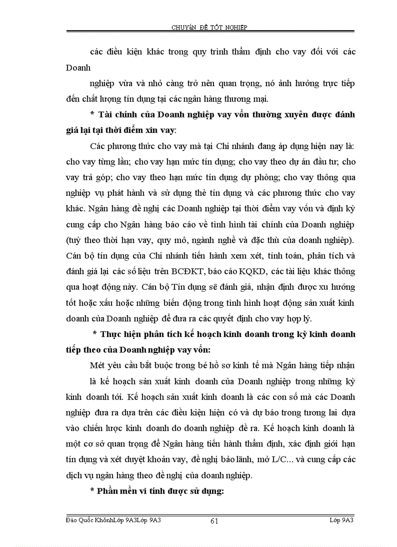 image for page Hoàn thiện công tác phân tích tài chính Doanh nghiệp phục vụ cho hoat động tín dụng tại Vpbank Hà Nội