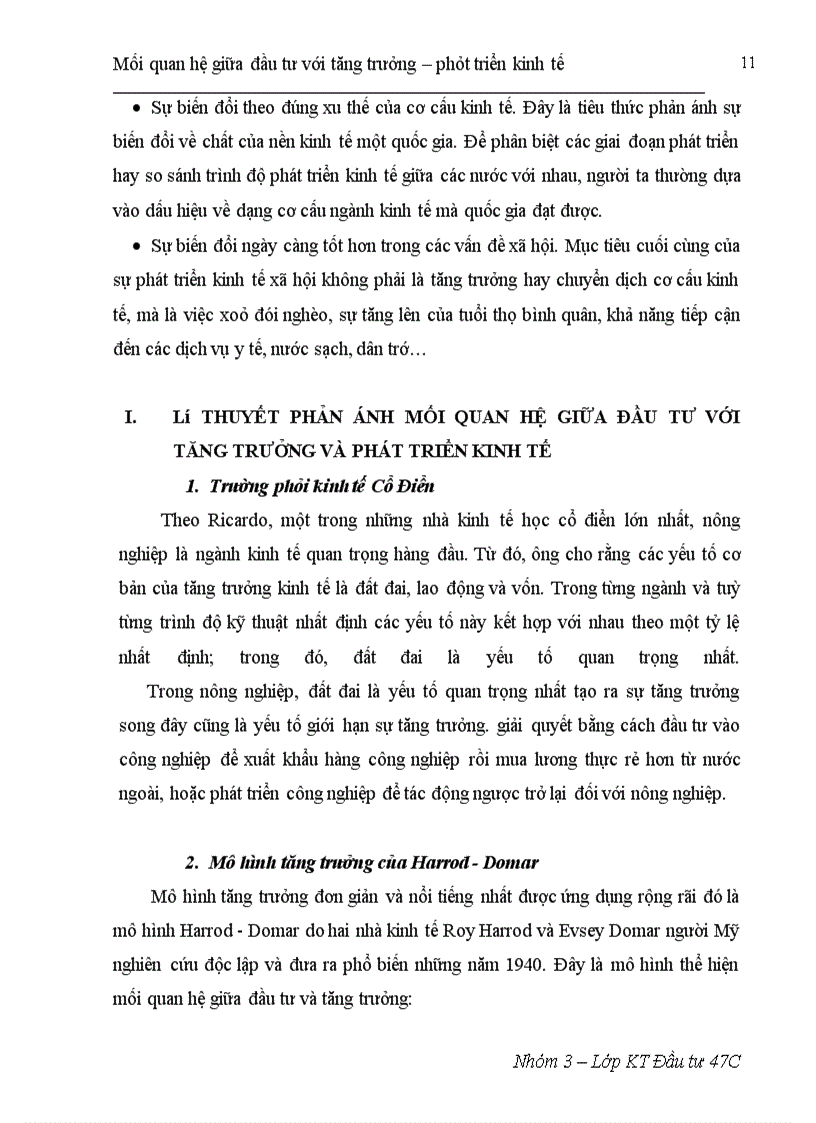 image for page Mối quan hệ tác động qua lại giữa đầu tư và tăng trưởng - phát triển kinh tế