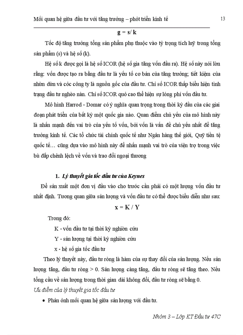 image for page Mối quan hệ tác động qua lại giữa đầu tư và tăng trưởng - phát triển kinh tế