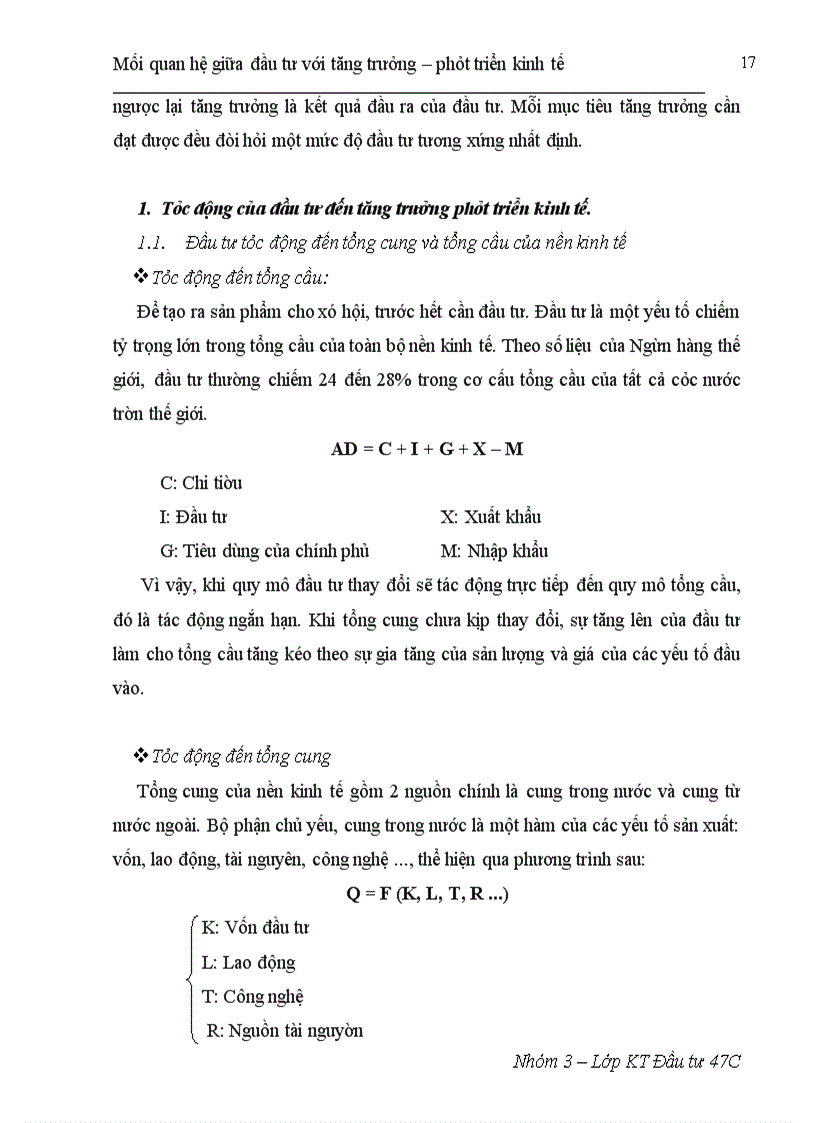 image for page Mối quan hệ tác động qua lại giữa đầu tư và tăng trưởng - phát triển kinh tế