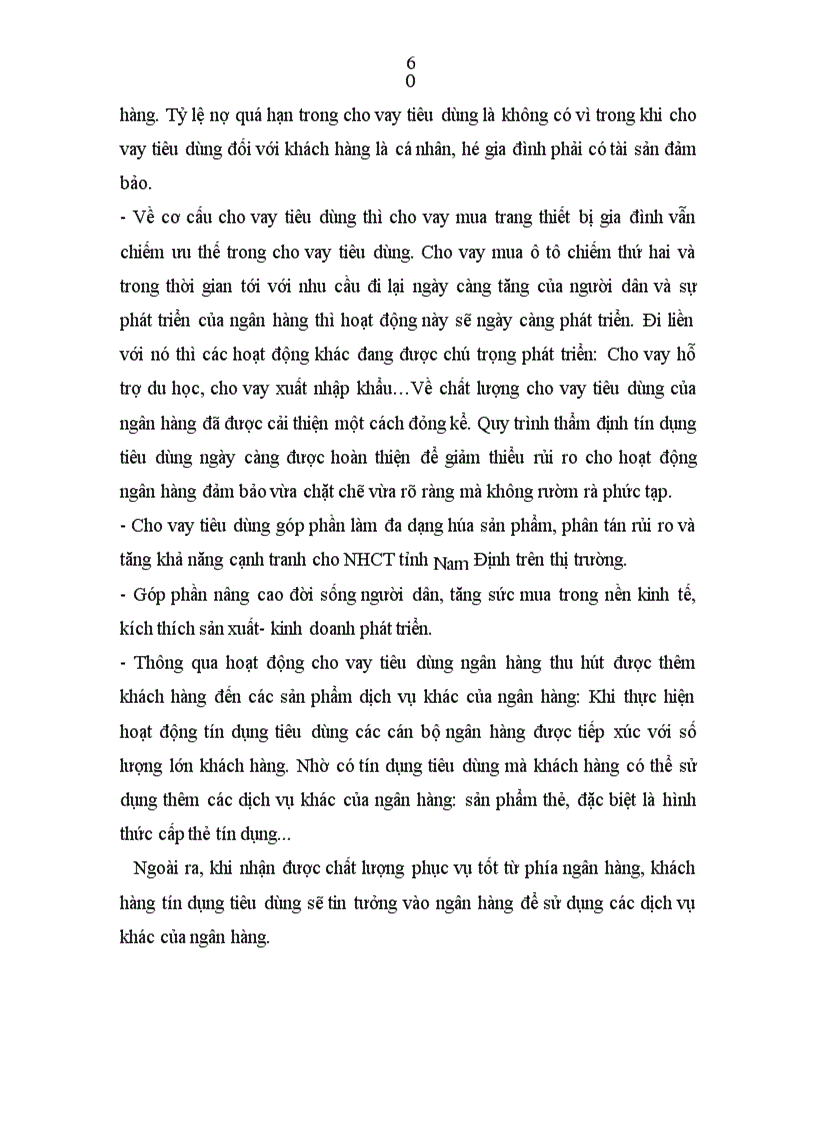 image for page Nâng cao chất lượng cho vay tiêu dùng tại Ngân hàng Công Thương tỉnh Nam Định