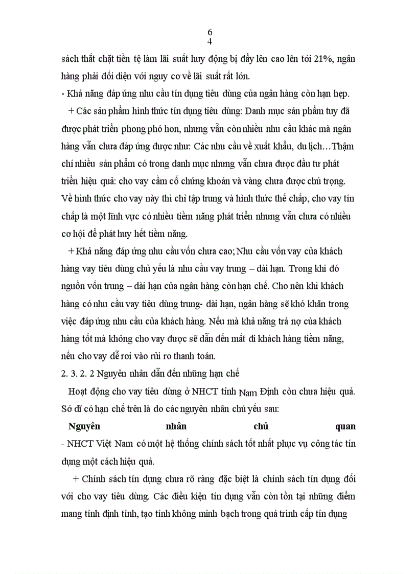 image for page Nâng cao chất lượng cho vay tiêu dùng tại Ngân hàng Công Thương tỉnh Nam Định