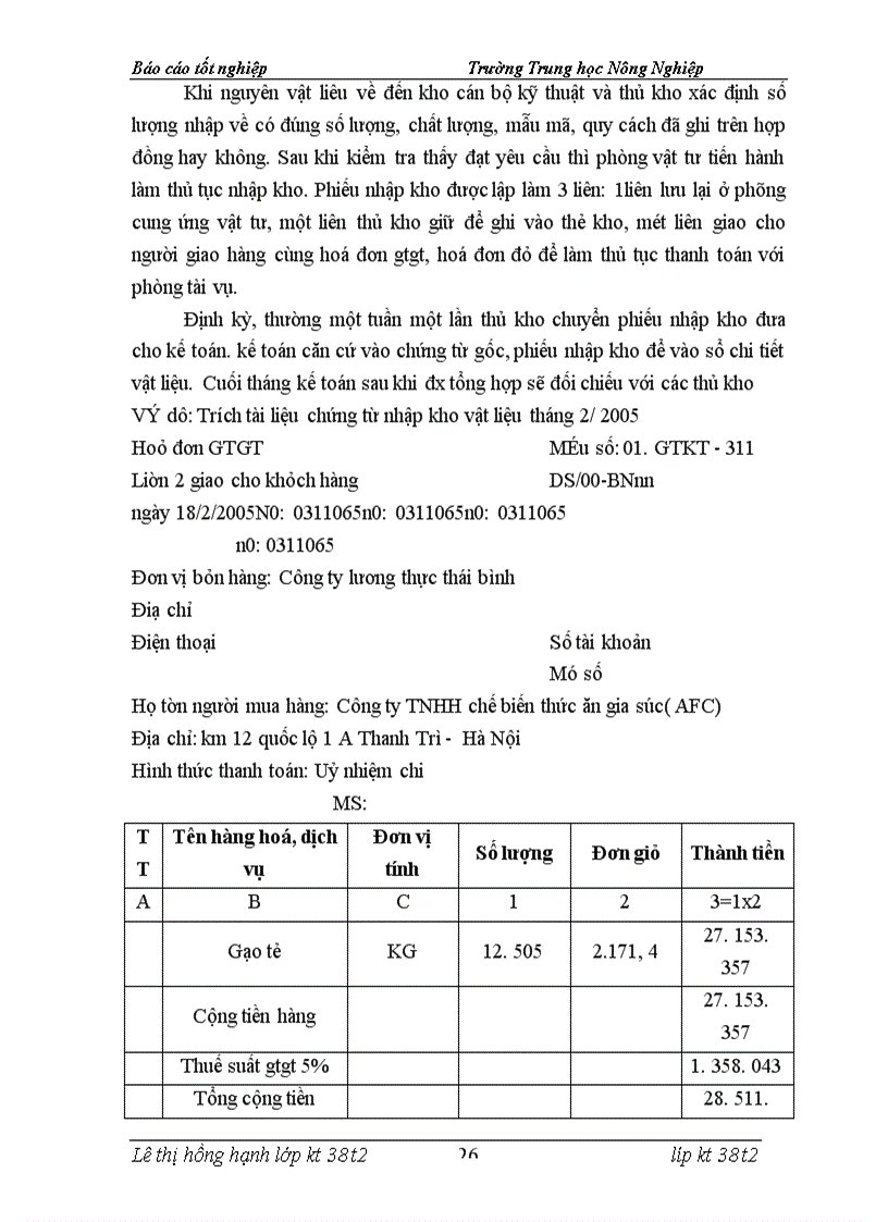 image for page Tổ chức kế toán nguyên vật liệu ở công ty tnhh chế biến thức ăn gia súc đông nam á