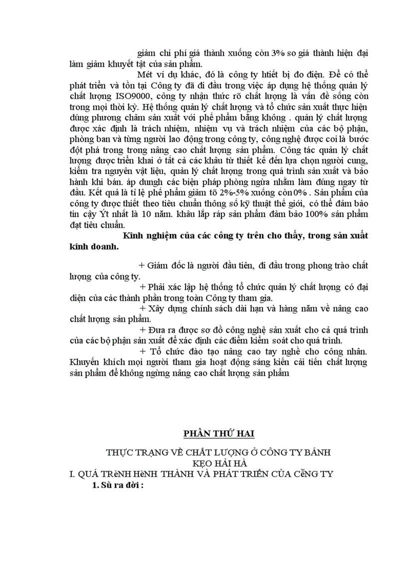 image for page Biện pháp nâng cao chất lượng sản phẩm trong quá trình hội nhập ở Công ty bánh kẹo Hải Hài