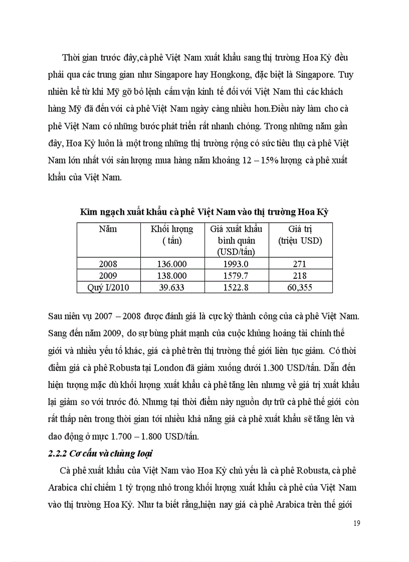image for page Xuất khẩu cà phê của Việt Nam và tầm quan trọng của xuất khẩu cà phê sang thị trường Hoa Kỳ