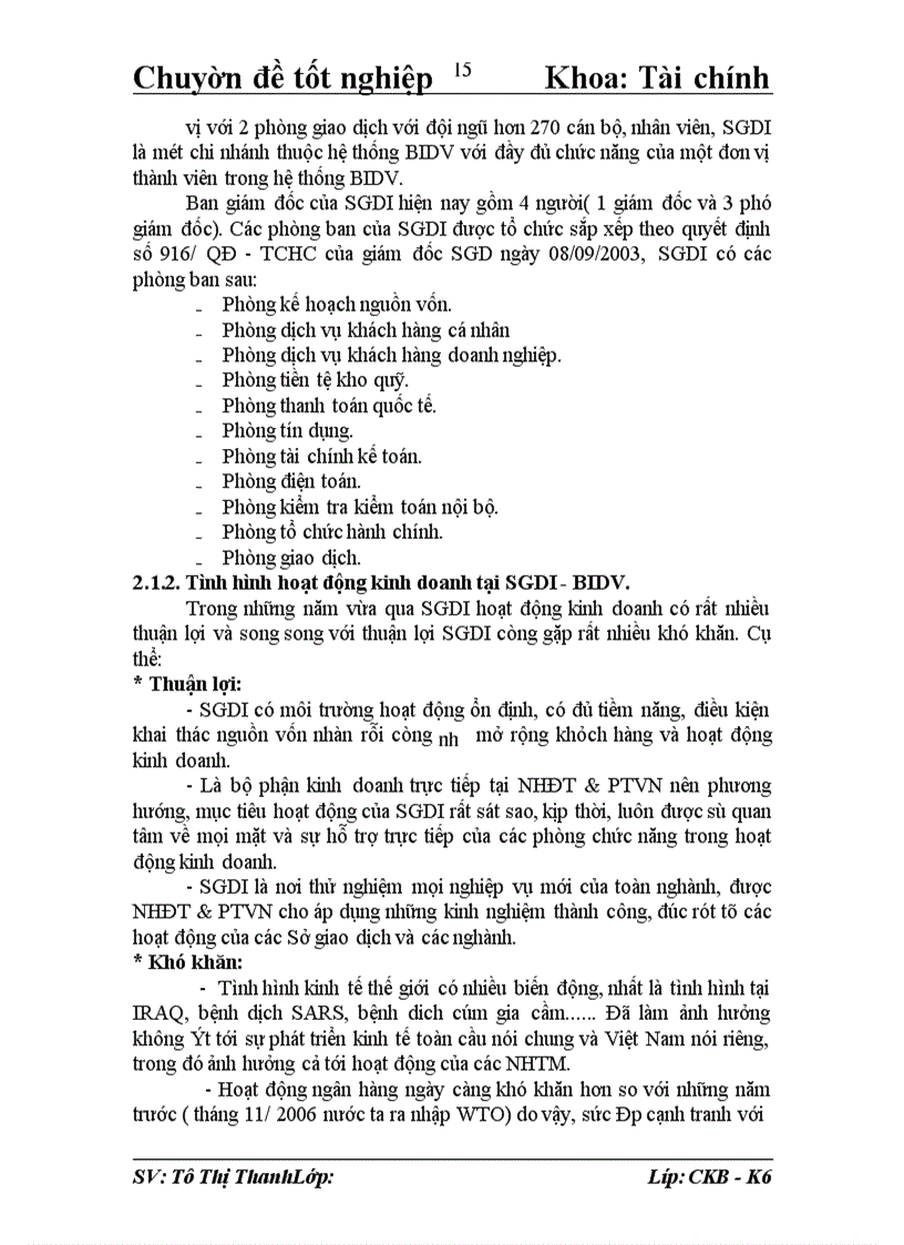 image for page Giải pháp nâng cao chất lượng hoạt động tín dụng ngắn hạn tại Sở giao dịch I - Ngân hàng đầu tư và phát triển Việt Nam.