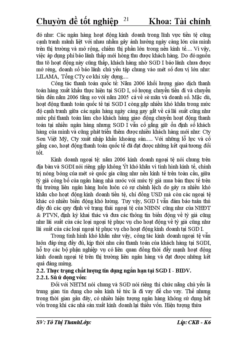 image for page Giải pháp nâng cao chất lượng hoạt động tín dụng ngắn hạn tại Sở giao dịch I - Ngân hàng đầu tư và phát triển Việt Nam.