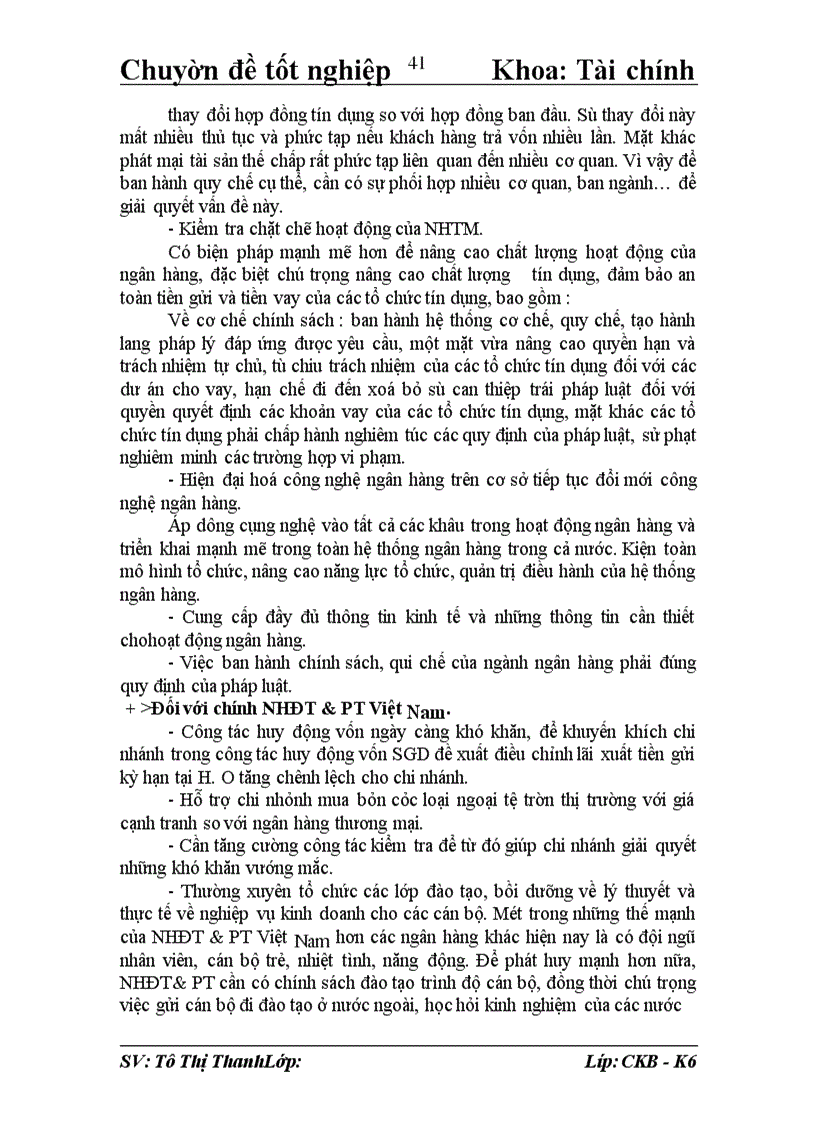 image for page Giải pháp nâng cao chất lượng hoạt động tín dụng ngắn hạn tại Sở giao dịch I - Ngân hàng đầu tư và phát triển Việt Nam.