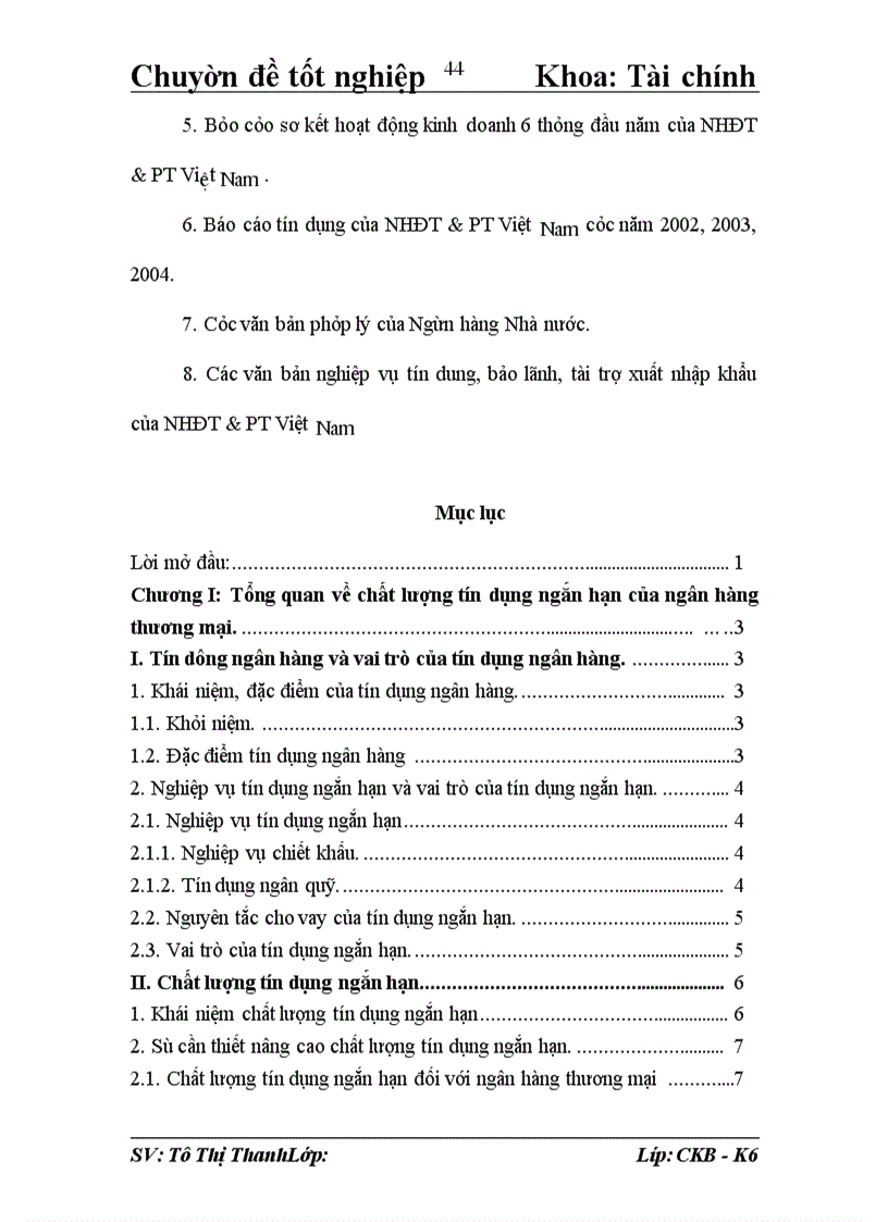 image for page Giải pháp nâng cao chất lượng hoạt động tín dụng ngắn hạn tại Sở giao dịch I - Ngân hàng đầu tư và phát triển Việt Nam.