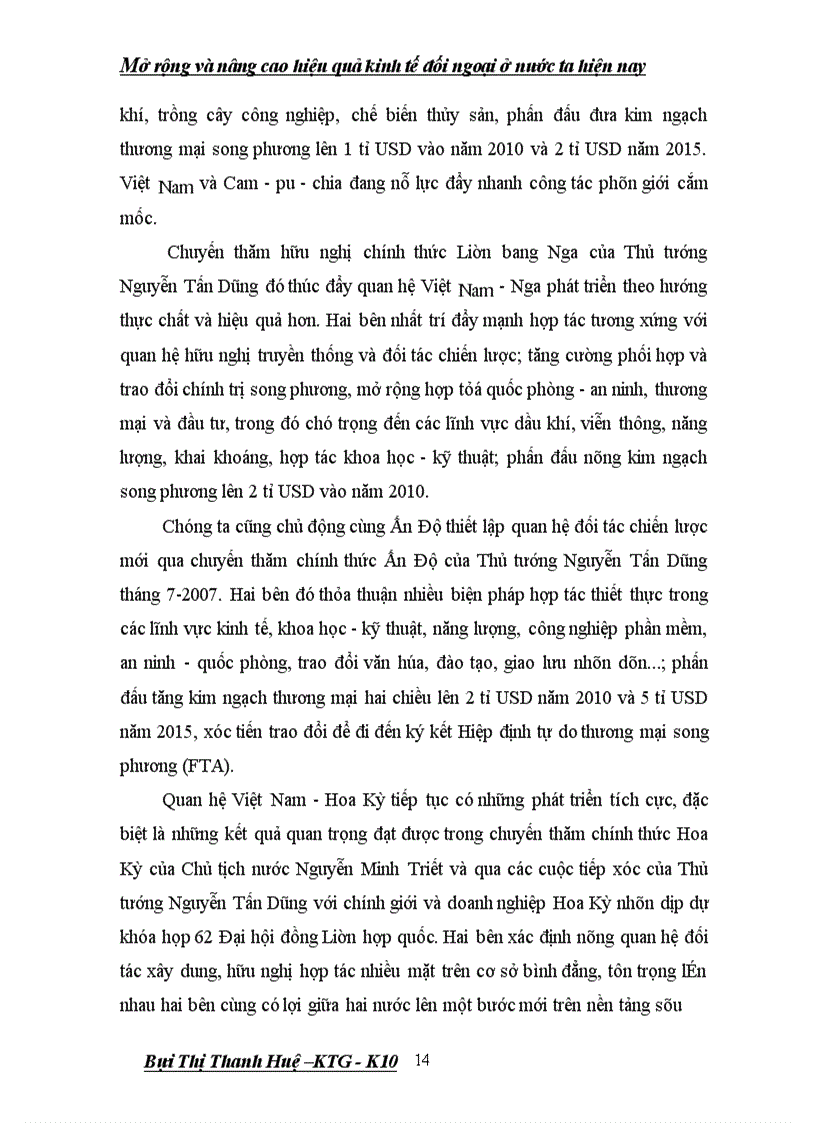 image for page Giải pháp mở rộng và nâng cao hiệu quả kinh tế-xã hội của kinh tế đối ngoại ở nước ta hiện nay