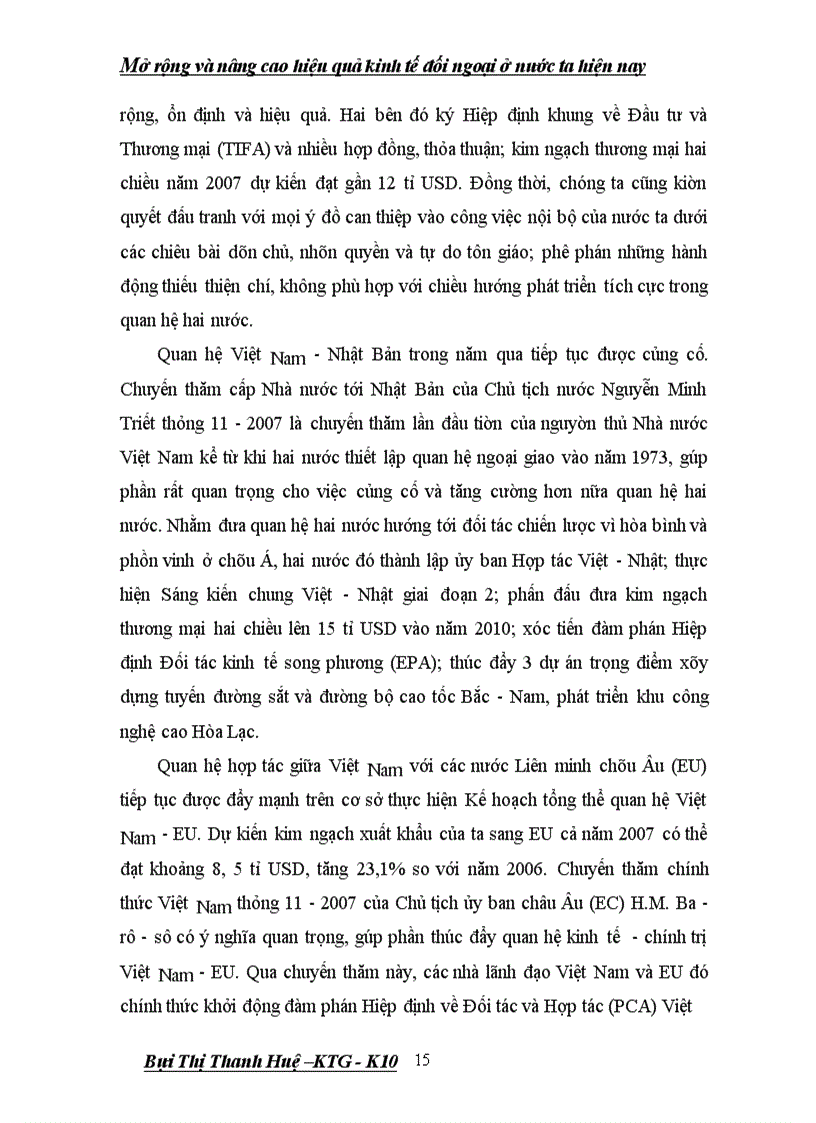 image for page Giải pháp mở rộng và nâng cao hiệu quả kinh tế-xã hội của kinh tế đối ngoại ở nước ta hiện nay
