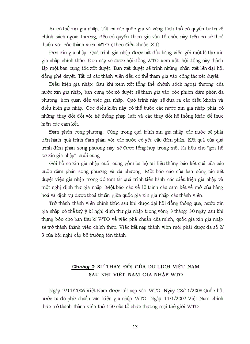 image for page Sự thay đổi của du lịch việt nam sau khi Việt Nam gia nhập WTO