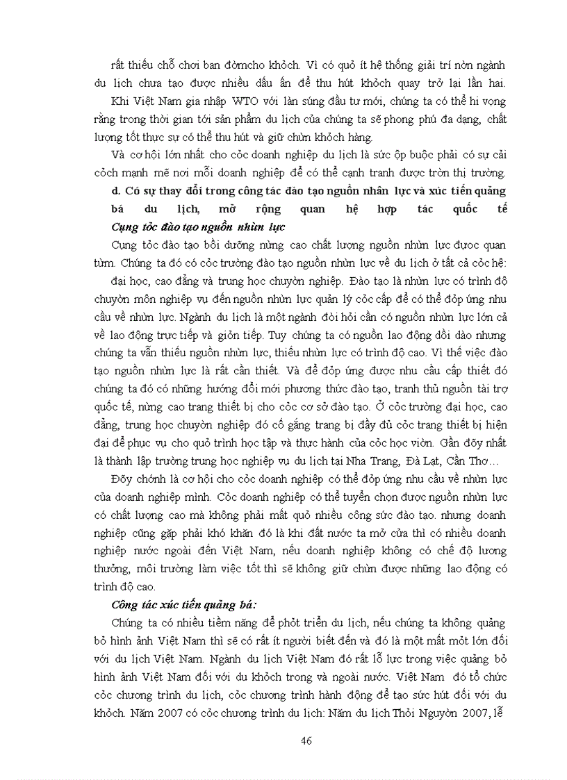 image for page Sự thay đổi của du lịch việt nam sau khi Việt Nam gia nhập WTO