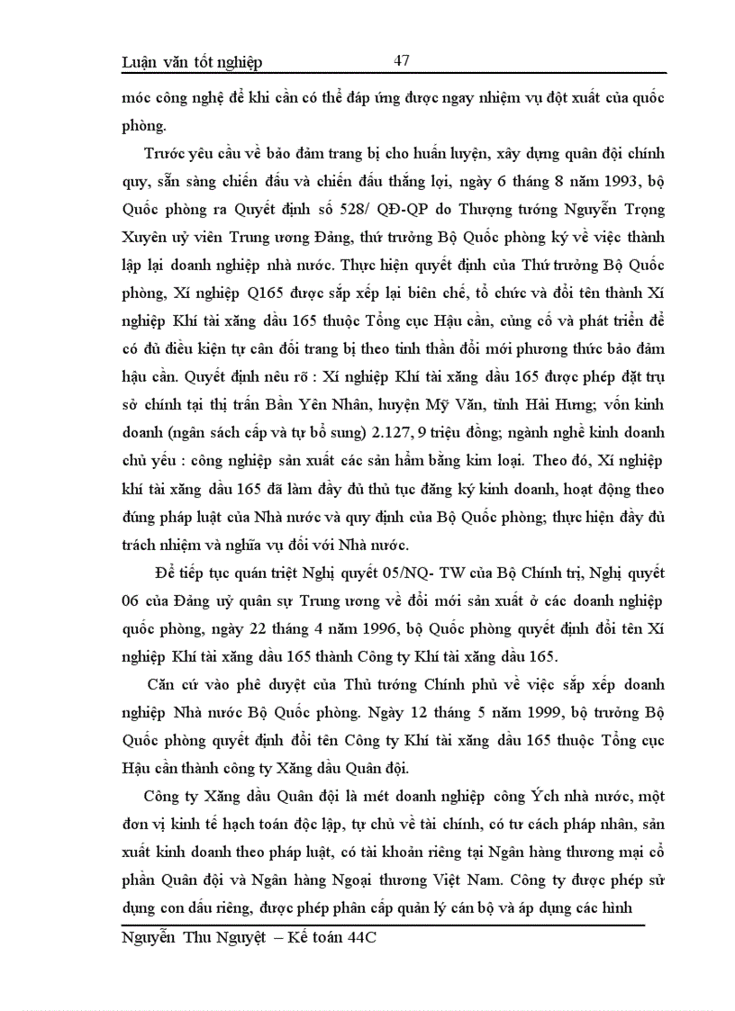 image for page Hoàn thiện kế toán tiêu thụ hàng hóa và xác định kết quả tiêu thụ tại Công ty Xăng dầu Quân đội