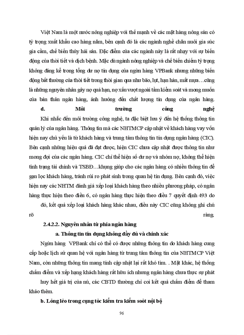 image for page Giải pháp phòng ngừa và hạn chế rủi ro tín dụng tại ngân hàng VPBANK-Lý Nam Đế