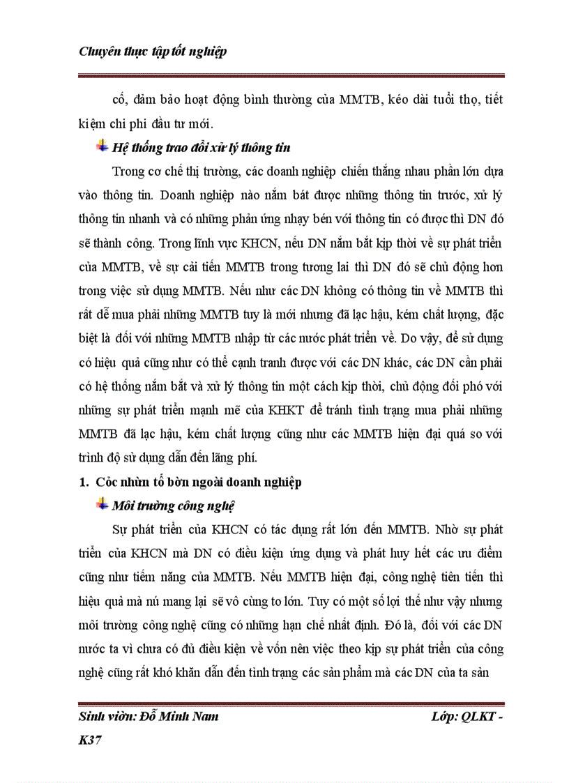 image for page Những điều kiện và giải pháp nhằm nâng cao hiệu quả quản lý sử dụng máy móc thiết bị tại công ty cổ phần và đầu tư xây dựng Việt Trung