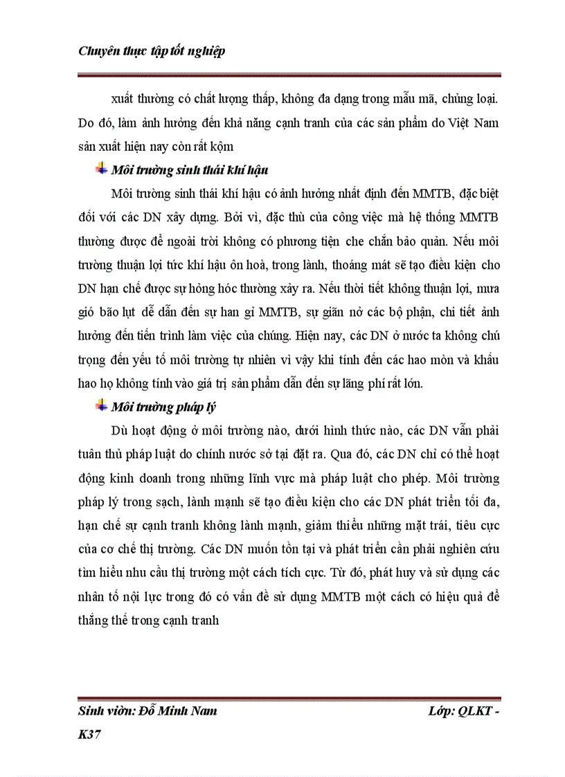 image for page Những điều kiện và giải pháp nhằm nâng cao hiệu quả quản lý sử dụng máy móc thiết bị tại công ty cổ phần và đầu tư xây dựng Việt Trung