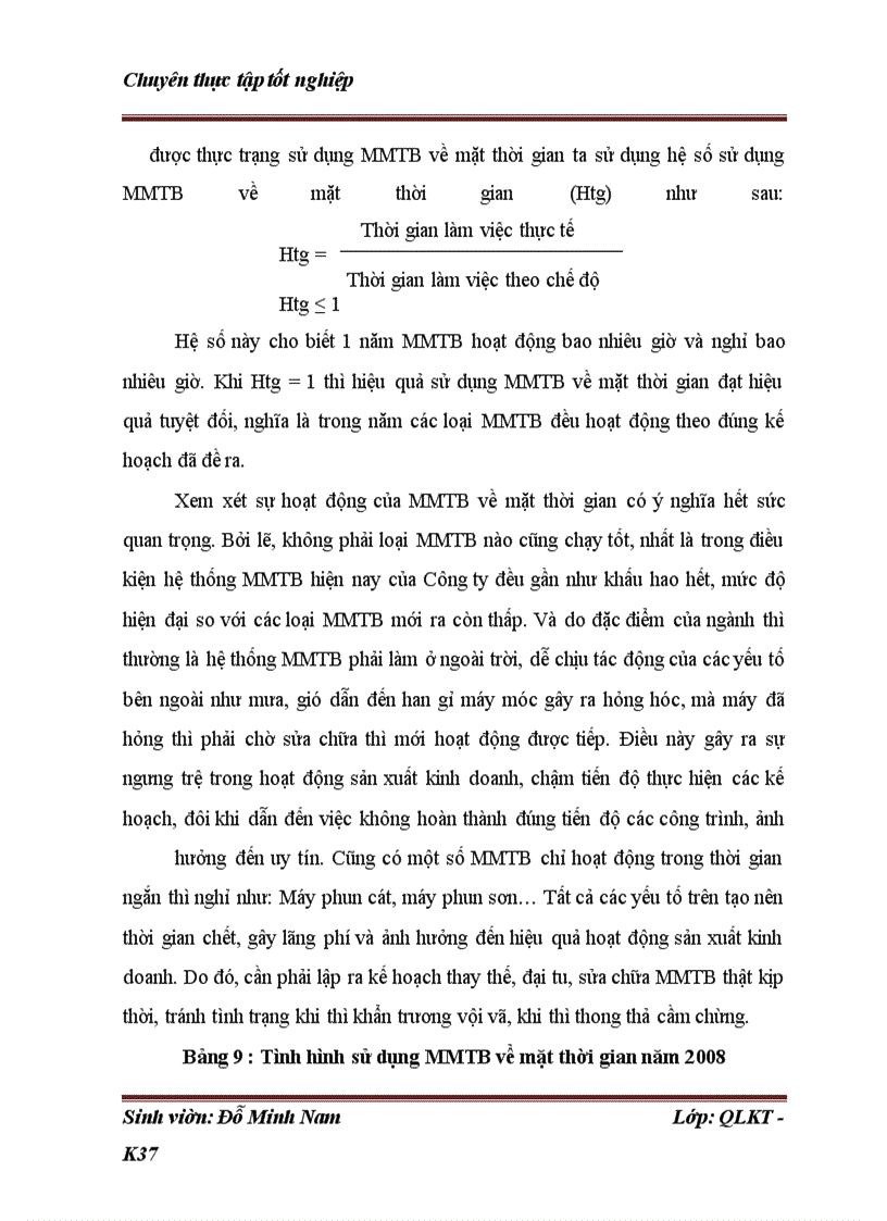 image for page Những điều kiện và giải pháp nhằm nâng cao hiệu quả quản lý sử dụng máy móc thiết bị tại công ty cổ phần và đầu tư xây dựng Việt Trung