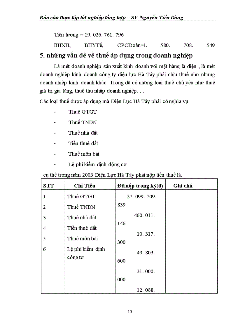 image for page Thực tập tốt nghiệp tổng hợp tại công ty điện lực Hà Tây