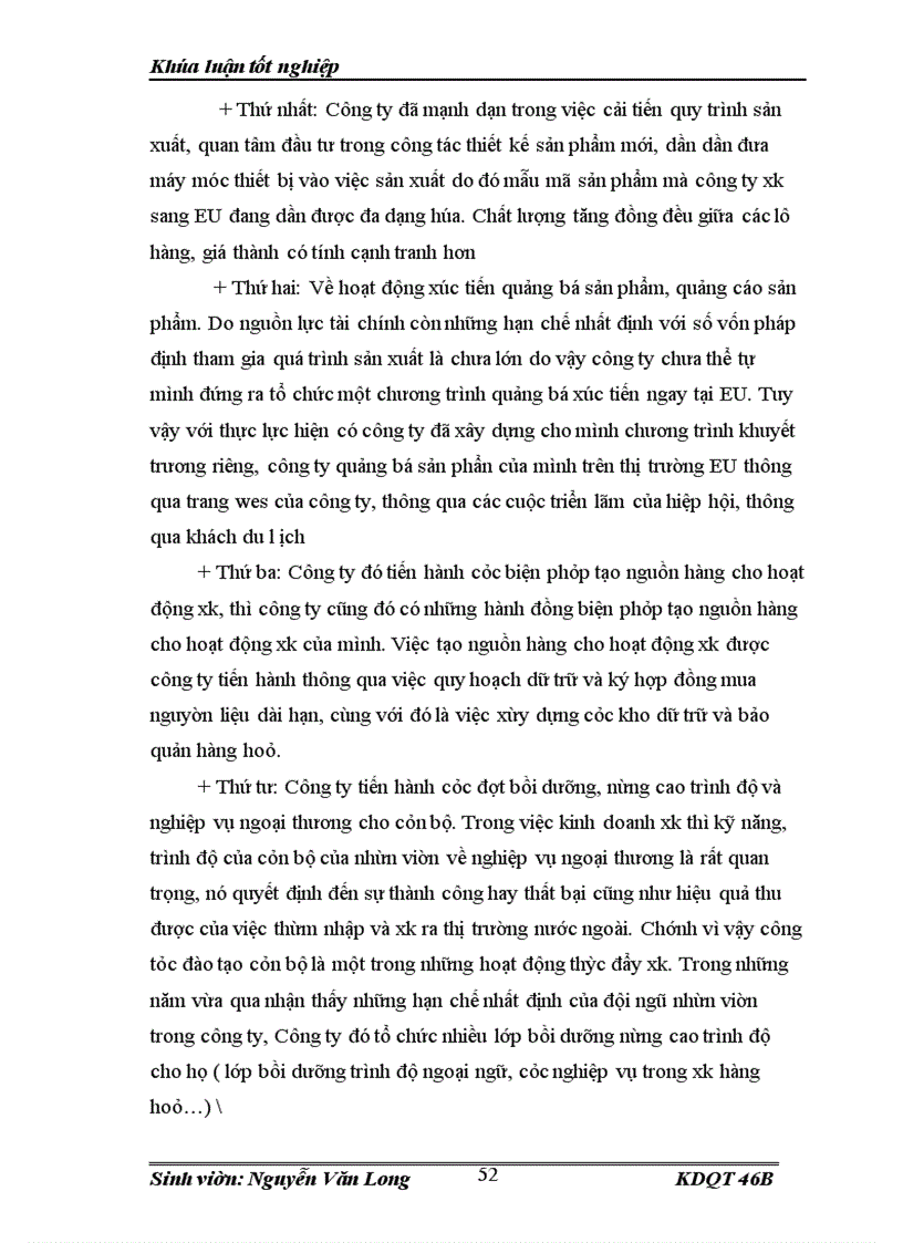 image for page Thực trạng về hoạt động thúc đẩy XK của công ty TNHH gốm sứ Bát Tràng phomex sang thị trường EU