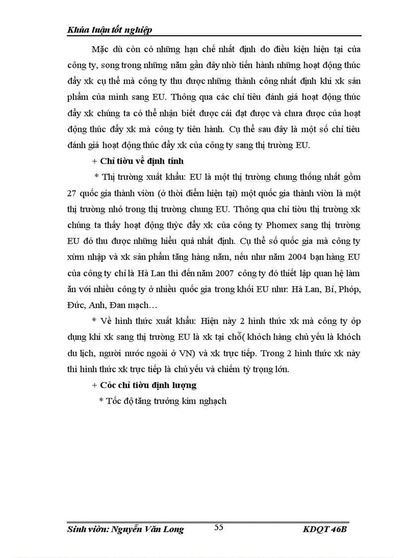 image for page Thực trạng về hoạt động thúc đẩy XK của công ty TNHH gốm sứ Bát Tràng phomex sang thị trường EU
