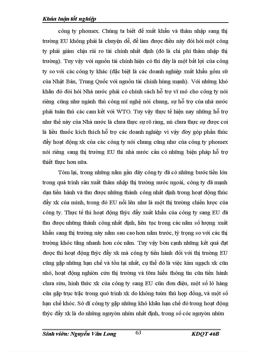 image for page Thực trạng về hoạt động thúc đẩy XK của công ty TNHH gốm sứ Bát Tràng phomex sang thị trường EU