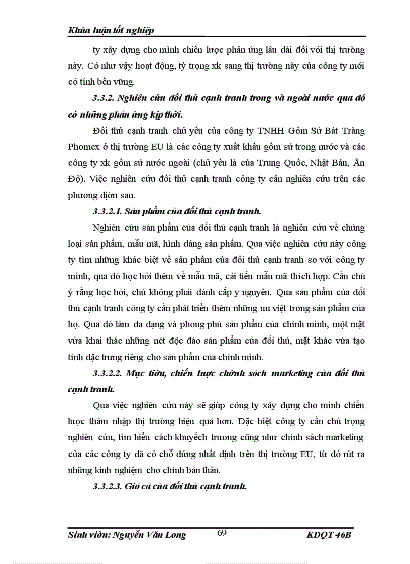 image for page Thực trạng về hoạt động thúc đẩy XK của công ty TNHH gốm sứ Bát Tràng phomex sang thị trường EU