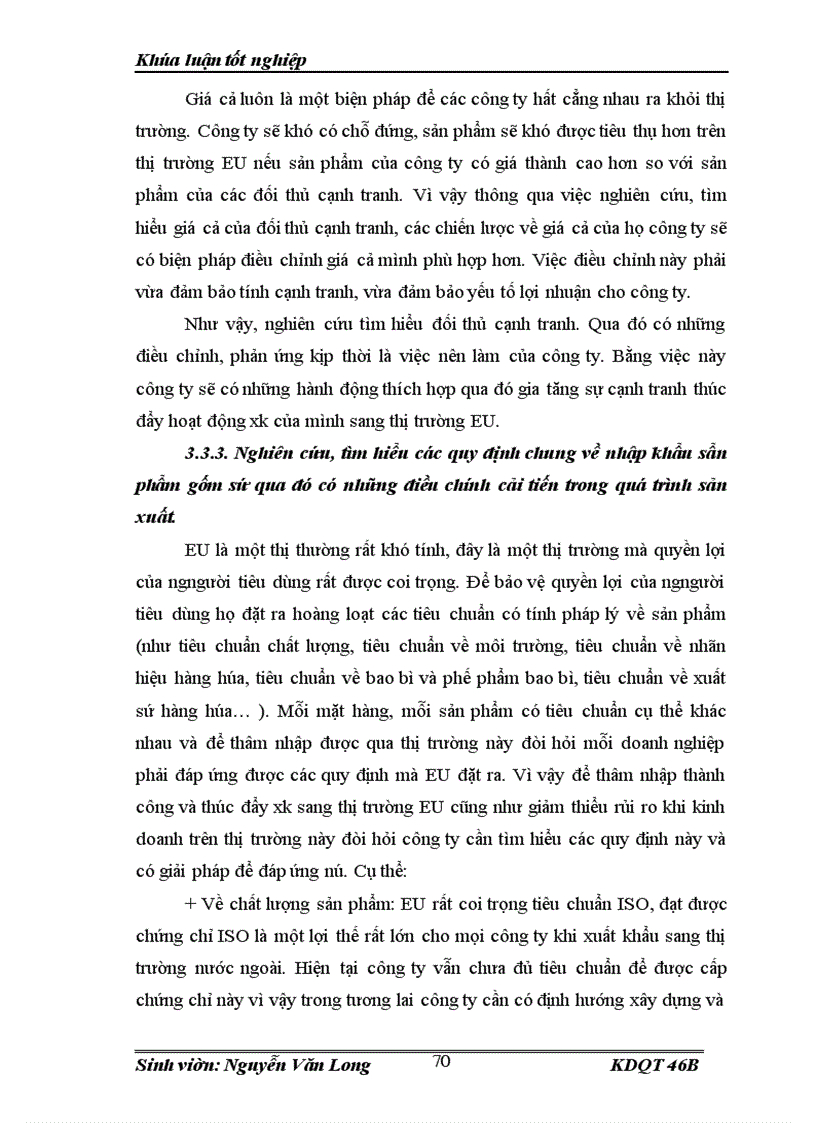 image for page Thực trạng về hoạt động thúc đẩy XK của công ty TNHH gốm sứ Bát Tràng phomex sang thị trường EU