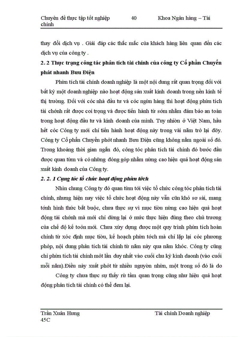 image for page Hoàn thiện phân tích tài chính của công ty Cổ phần chuyển phát nhanh Bưu Điện