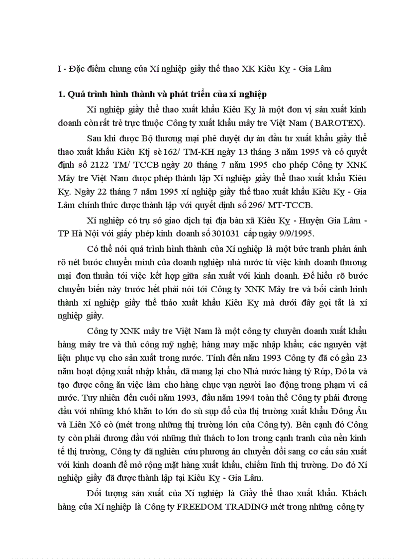 image for page Hoàn thiện tổ chức công tác kế toán Nguyên vật liệu tại Xí nghiệp Giầy thể thao xuất khẩu Kiêu Kỵ - Gia Lâm