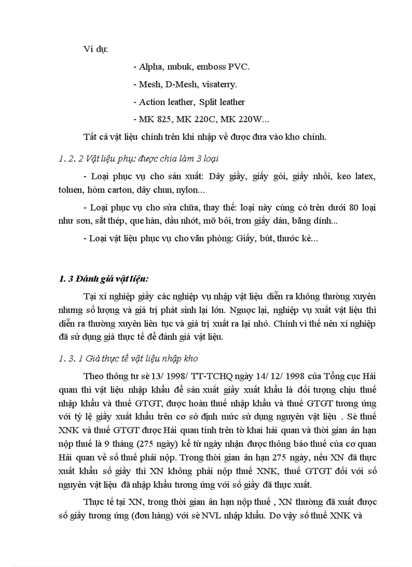 image for page Hoàn thiện tổ chức công tác kế toán Nguyên vật liệu tại Xí nghiệp Giầy thể thao xuất khẩu Kiêu Kỵ - Gia Lâm