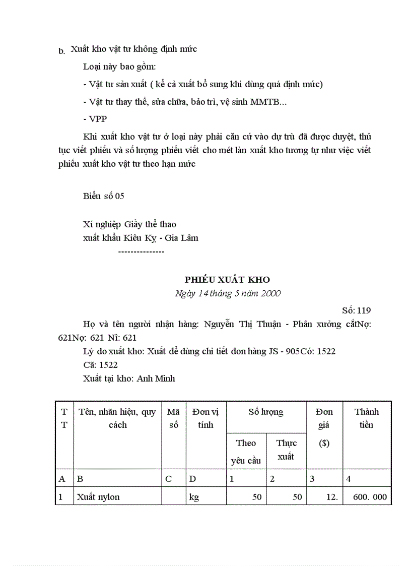image for page Hoàn thiện tổ chức công tác kế toán Nguyên vật liệu tại Xí nghiệp Giầy thể thao xuất khẩu Kiêu Kỵ - Gia Lâm