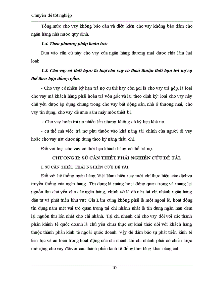 image for page Những giải pháp khắc phục và mở rộng hoạt động tín dụng ngắn hạn tại chi nhánh Ngân hàng đầu tư và phát triển khu vực Gia Lâm.