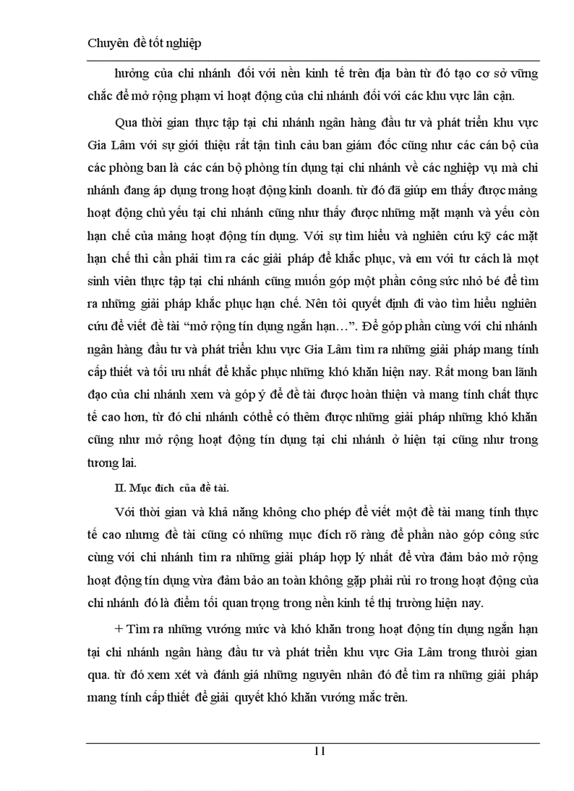 image for page Những giải pháp khắc phục và mở rộng hoạt động tín dụng ngắn hạn tại chi nhánh Ngân hàng đầu tư và phát triển khu vực Gia Lâm.
