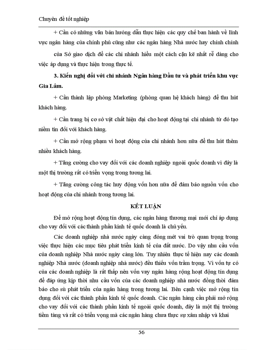 image for page Những giải pháp khắc phục và mở rộng hoạt động tín dụng ngắn hạn tại chi nhánh Ngân hàng đầu tư và phát triển khu vực Gia Lâm.