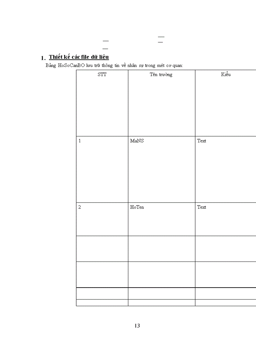 image for page Phương pháp phân tích thiết kế hệ thống trong bài toán quản lý nhân sự-lương trên hệ quản trị cơ sở dữ liệu MICROSOFT ACCESS