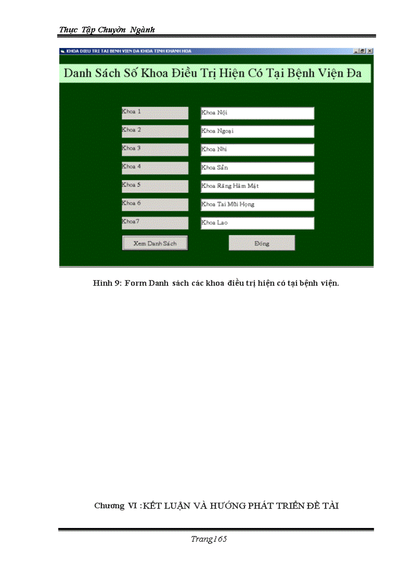 image for page Ứng dụng việc quản lý bằng tin học vào trong việc quản lý bệnh nhân và nhân viên của bệnh viện đa khoa tỉnh Khánh Hoà
