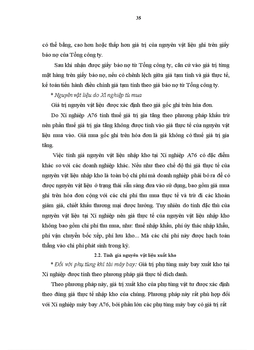 image for page Hoàn thiện kế toán nguyên vật liệu với việc nâng cao hiệu quả quản lý nguyên vật liệu tại Xí nghiệp sửa chữa và bảo dưỡng máy bay A76