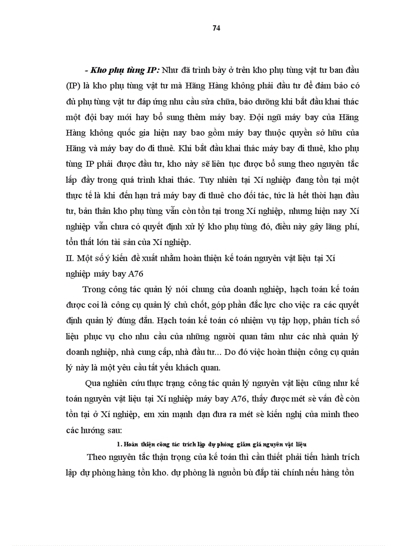 image for page Hoàn thiện kế toán nguyên vật liệu với việc nâng cao hiệu quả quản lý nguyên vật liệu tại Xí nghiệp sửa chữa và bảo dưỡng máy bay A76