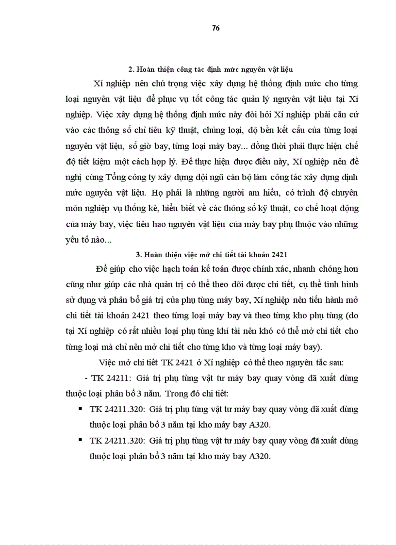 image for page Hoàn thiện kế toán nguyên vật liệu với việc nâng cao hiệu quả quản lý nguyên vật liệu tại Xí nghiệp sửa chữa và bảo dưỡng máy bay A76