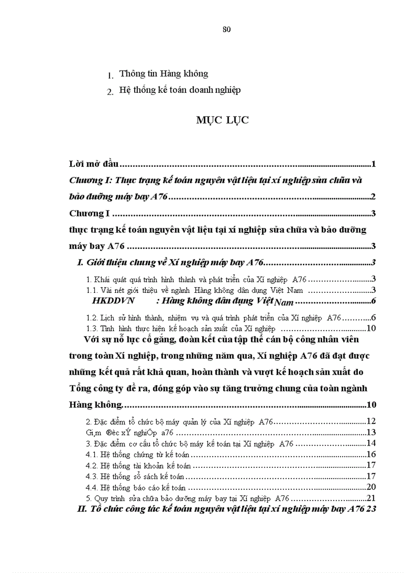 image for page Hoàn thiện kế toán nguyên vật liệu với việc nâng cao hiệu quả quản lý nguyên vật liệu tại Xí nghiệp sửa chữa và bảo dưỡng máy bay A76
