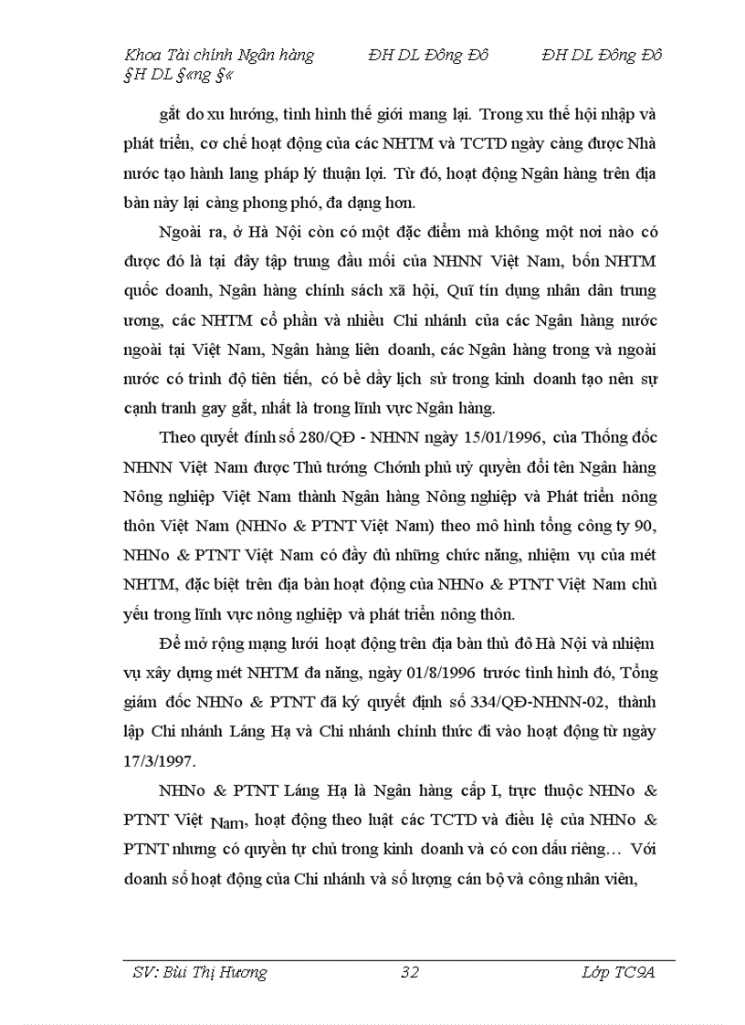 image for page Giải pháp phòng ngừa, hạn chế rủi ro trong hoạt động tín dụng tại Chi nhánh Ngân hàng Nông nghiệp và Phát triển nông thôn Láng Hạ