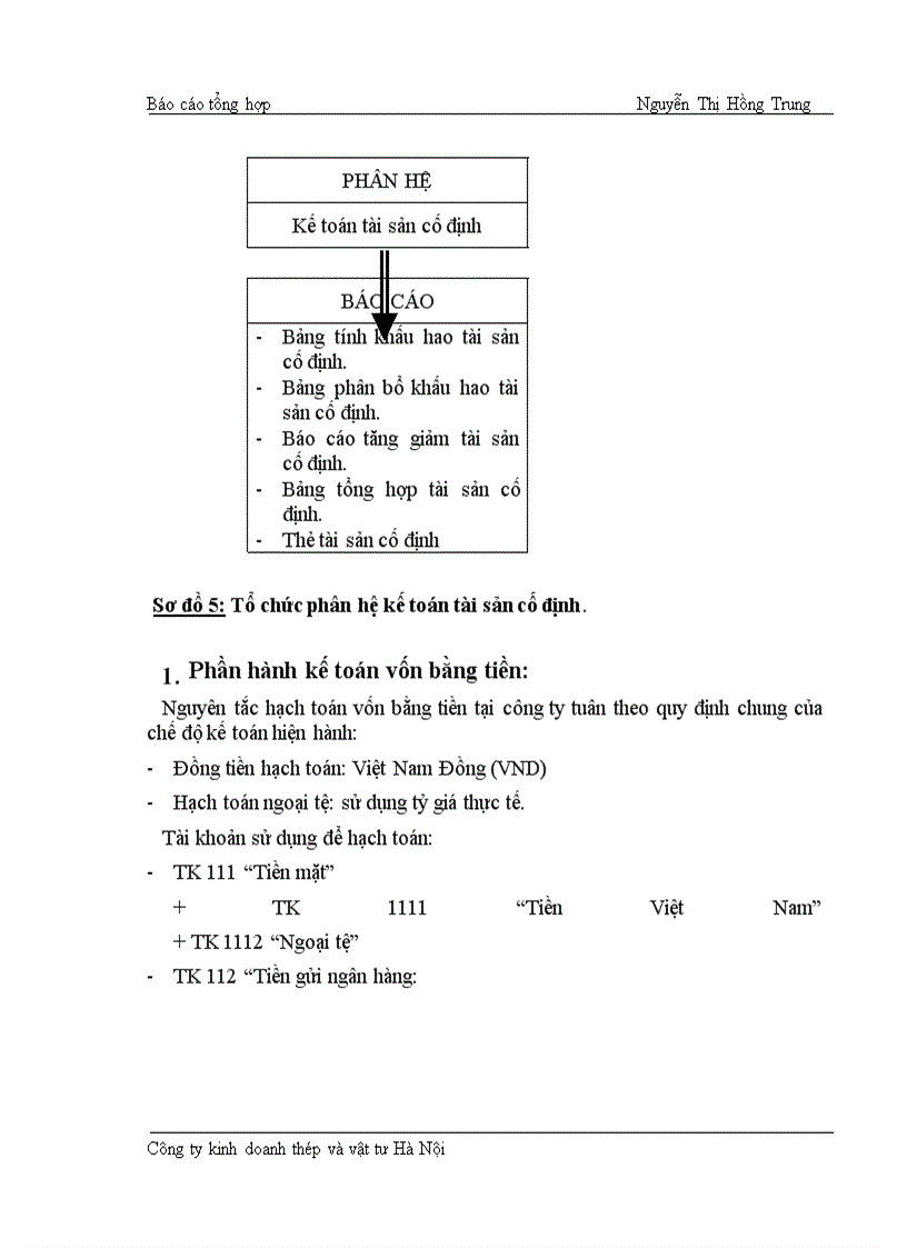 image for page Tổ chức bộ máy và công tác kế toán tại Công ty kinh doanh thép và vật tư Hà Nội