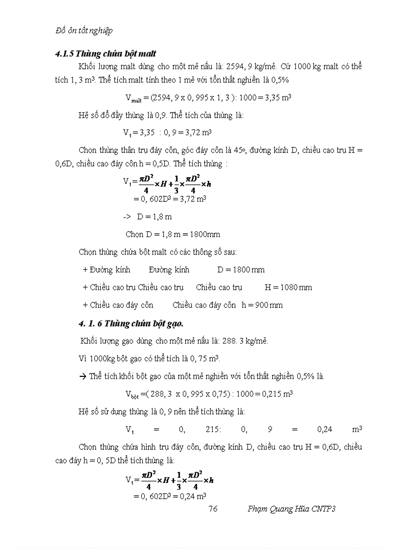 image for page Thiết kế mẫu nhà máy bia năng suất 10 triệu lít/năm độ đường sau lên men là 12Bx sử dụng 10% nguyên liệu gạo thay thế