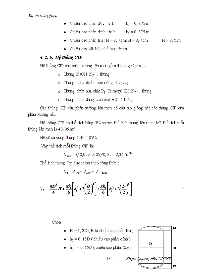 image for page Thiết kế mẫu nhà máy bia năng suất 10 triệu lít/năm độ đường sau lên men là 12Bx sử dụng 10% nguyên liệu gạo thay thế