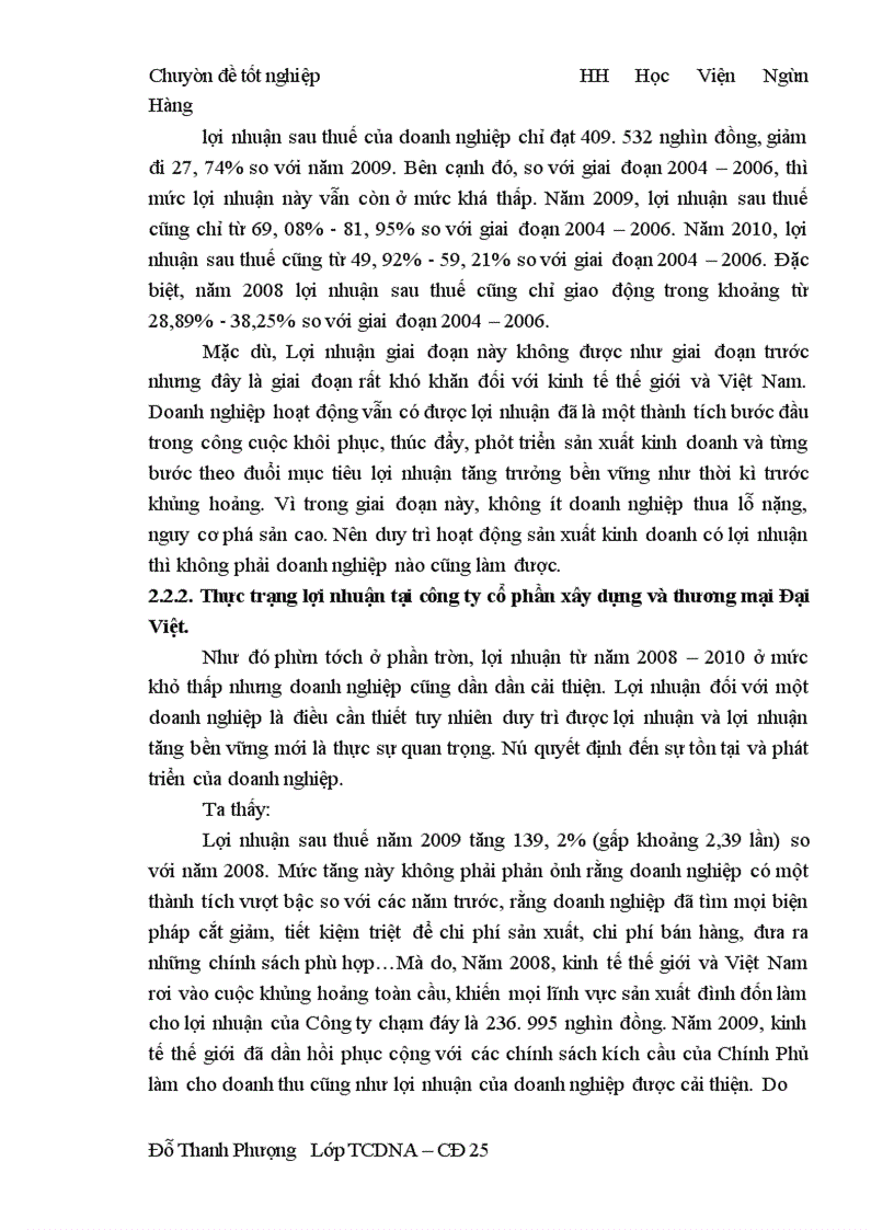 image for page Lợi nhuận và một số giải pháp chủ yếu nhằm tăng lợi nhuận tại Công ty cổ phần xây dựng và thương mại Đại Việt
