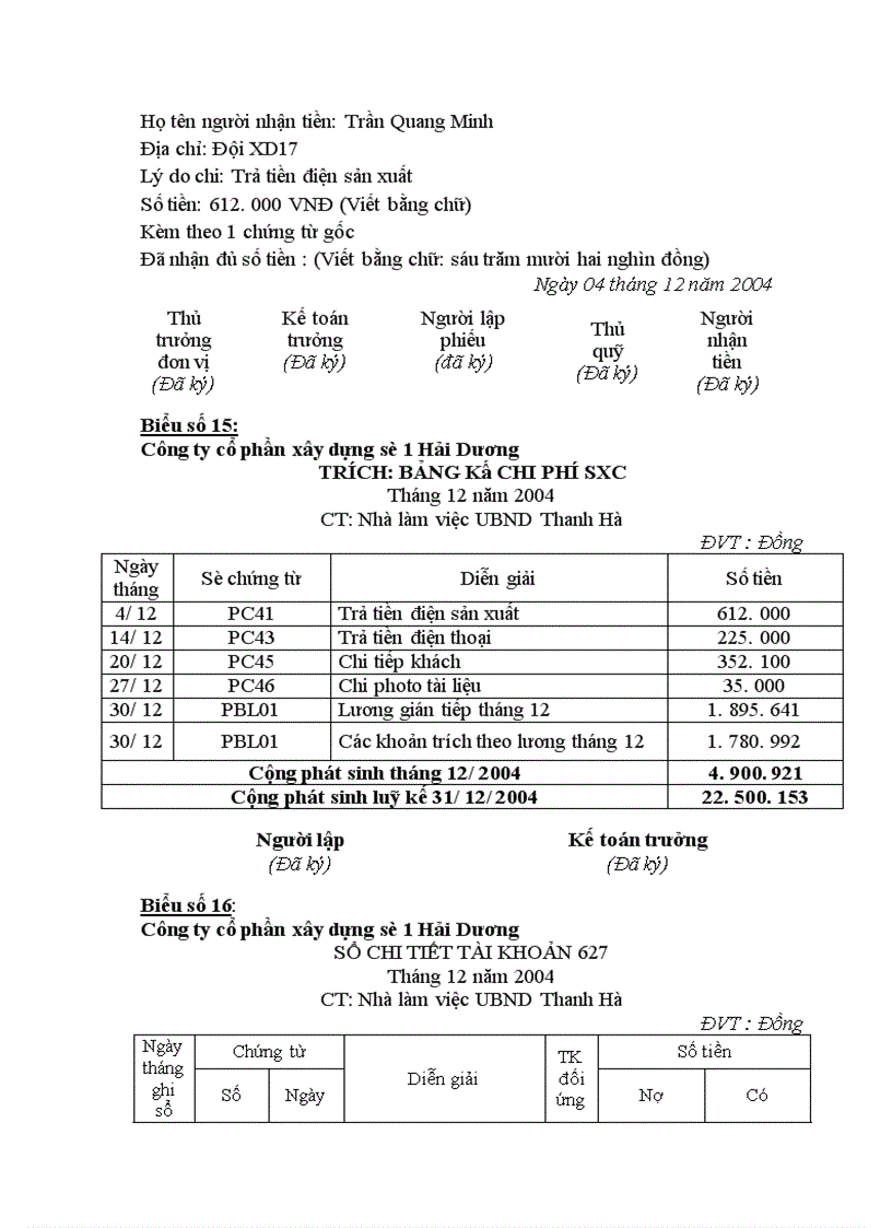 image for page Kế toán tập hợp chi phí sản xuất và tính giá thành sản phẩm xây lắp tại công ty cổ phần xây dựng số 1 Hải Dương